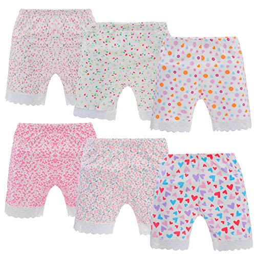 Anntry 2-12 Jahre altes Mädchen einfarbige Bikeshorts Sicherheitskleid Boyshort Höschen für Kleinkinder 6er Pack Unterwäsche (2-4 Jahre, Stil-1) von Anntry