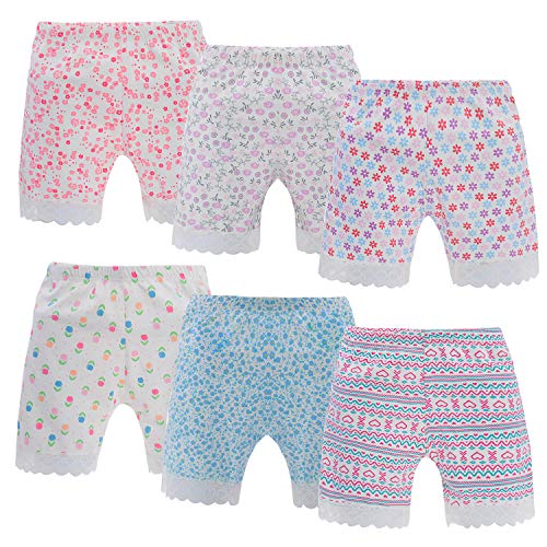 Anntry 2-12 Jahre altes Mädchen einfarbige Bikeshorts Sicherheitskleid Boyshort Höschen für Kleinkinder 6er Pack Unterwäsche (4-6 Jahre, Stil-2) von Anntry