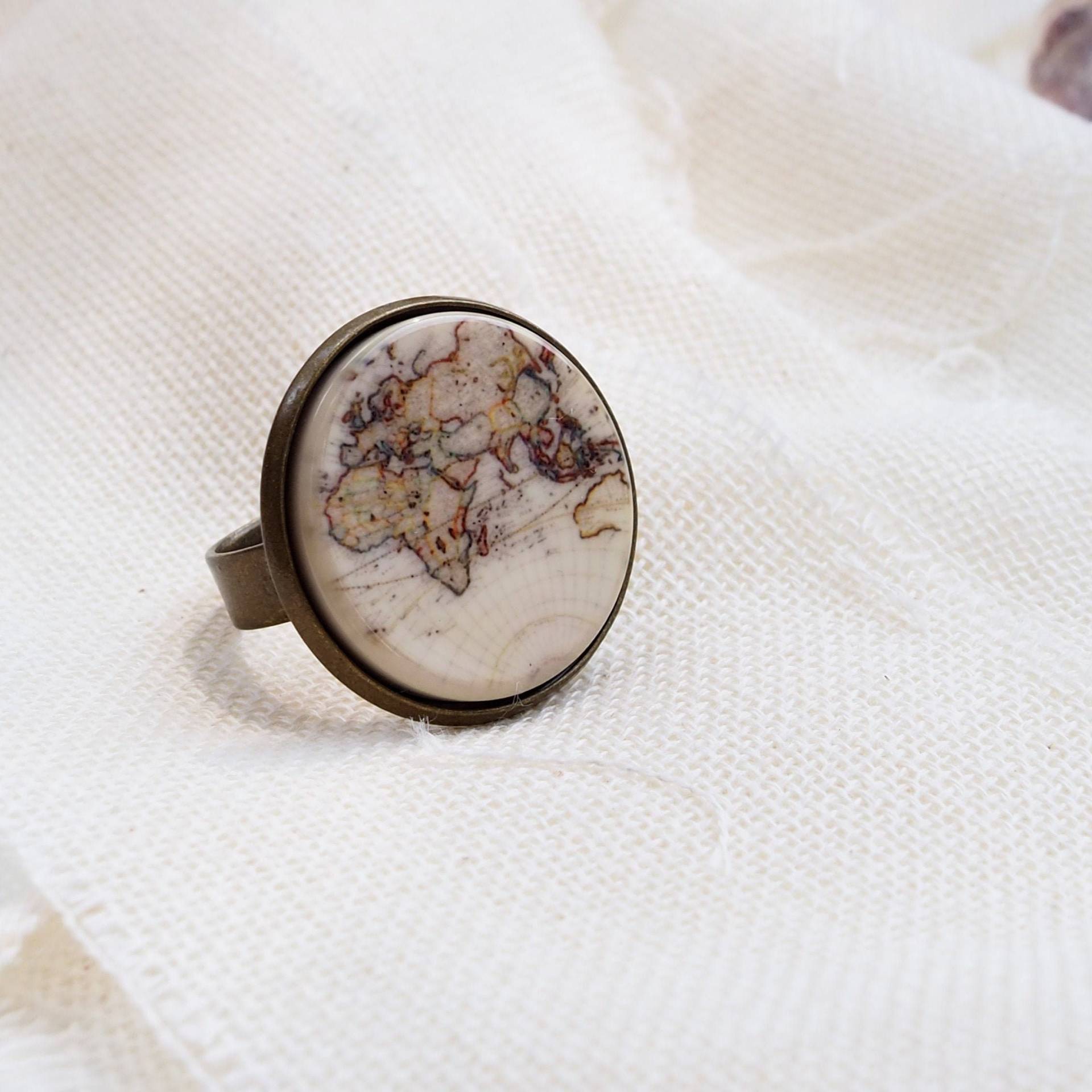 Ring Mit Weltkarte von Annundfuermich