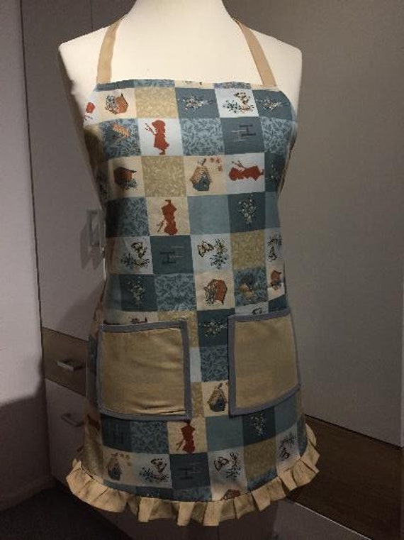 Schürze, Küchenschürze , Handgefertigt von AnnushkaDe