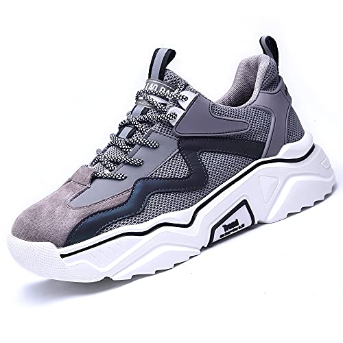 Annvia Sicherheitsschuhe Arbeitsschuhe Herren Damen Leicht Stahlkappenschuhe Sportliche Atmungsaktiv rutschfeste Schutzschuhe mit Stahlkappen Sneaker S1 weiß Grau größe 34 von Annvia