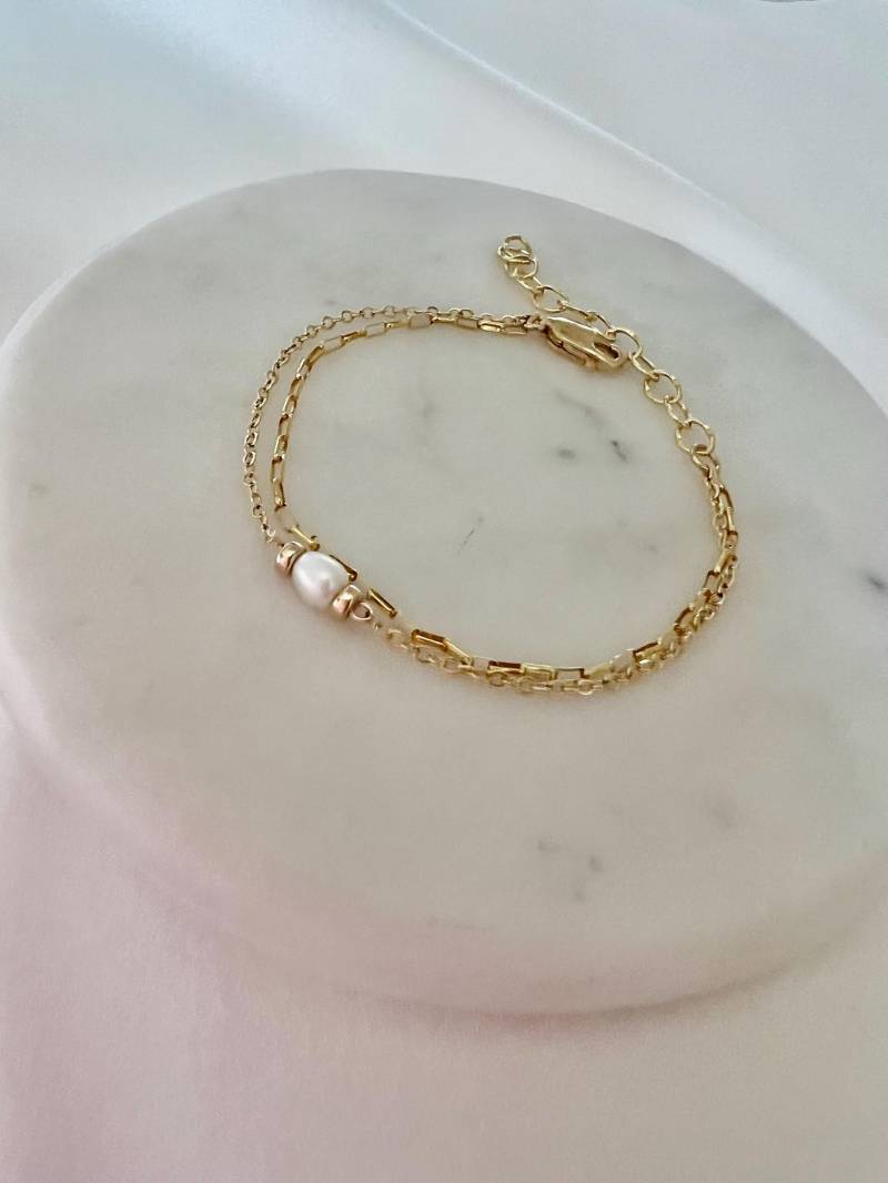 Gold Süßwasser Perle Armband/Brautjungfer Alltagskleidung Für Jeden Anlass Bestes Geschenk Sie Gold Süßwasser Perle Armband/Brautjungfer Alltagskleidung Für Jeden Anlass Bestes Geschenk Sie von AnnyAbby