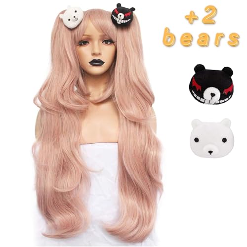 Free Hair Cap + Danganronpa Junko Enoshima Party Hair Cos Cosplay Wig Hallowmas by Anogol von Anogol