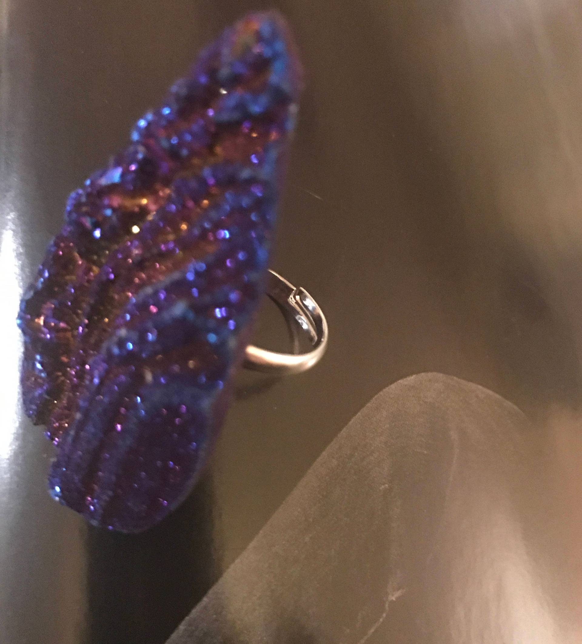 Mitternacht Druzy Ring Mitternacht Druzy Ring von AnointedJewelry