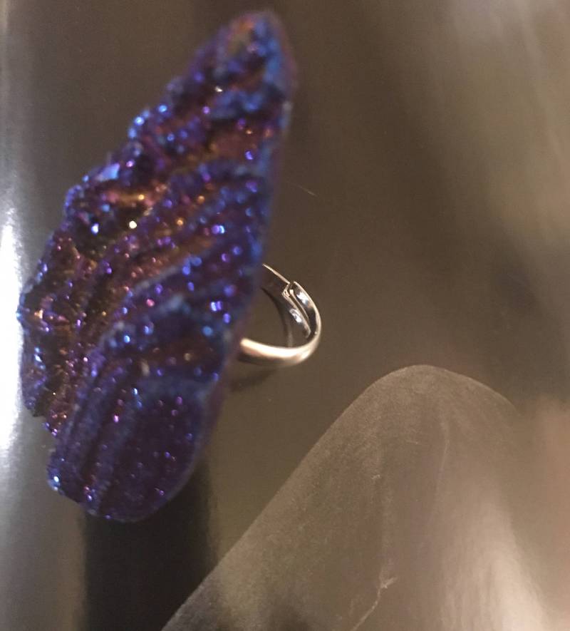 Mitternacht Druzy Ring Mitternacht Druzy Ring von AnointedJewelry