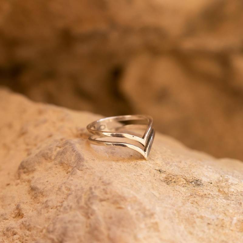 Origineller Dreieck-Boho-Ring Aus Sterlingsilber von AnokaAccessories