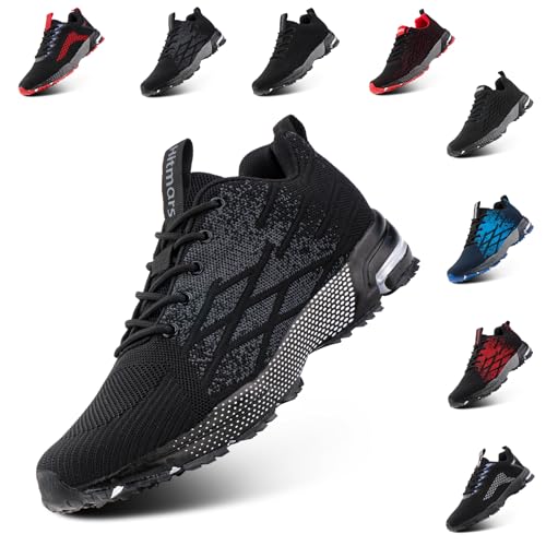 Anokar Laufschuhe Herren Turnschuhe Damen Sportschuhe Atmungsaktiv Joggingschuhe Leicht Walkingschuhe Outdoor Laufschuhe Sport Run Sneaker Grau 42 EU von Anokar