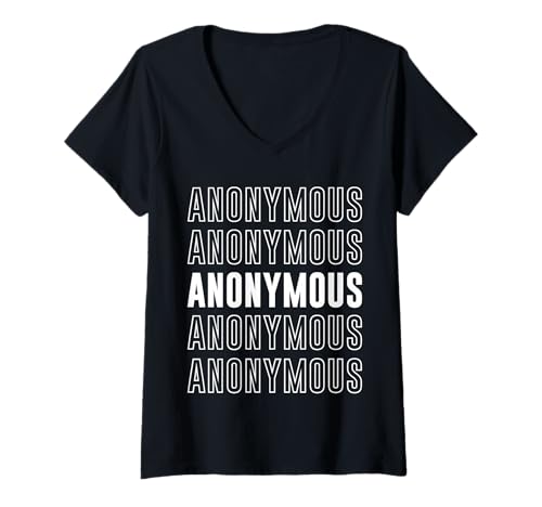 Damen Anonym T-Shirt mit V-Ausschnitt Damen Anonym T-Shirt mit V-Ausschnitt von Anonymous Apparel