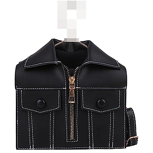 Anopo Anzug Hemdförmig Neuheit Clutch Geldbörse Damen Leder Abendtasche Umhängetasche Schultertaschen Frauen Einzigartige Klamotten Shopper Handtasche Schwarz von Anopo