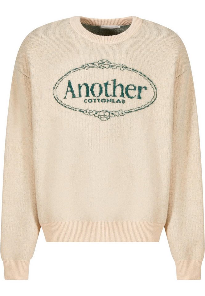 Another Cotton Lab Rundhalspullover Another Cotton Lab Royal Chest Print Sweater (1-tlg) von Another Cotton Lab
