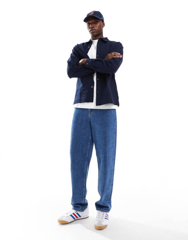 Another Influence - Cargo-Hemdjacke in Marineblau von Another Influence