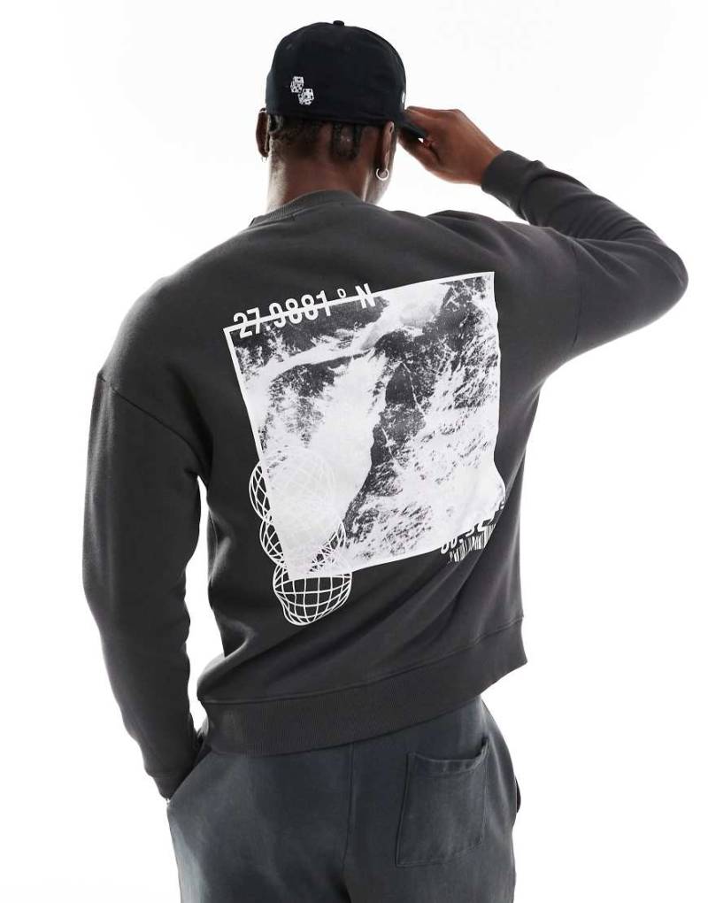 Another Influence Co-Ordinates - Oversize-Sweatshirt in Schwarz von Another Influence