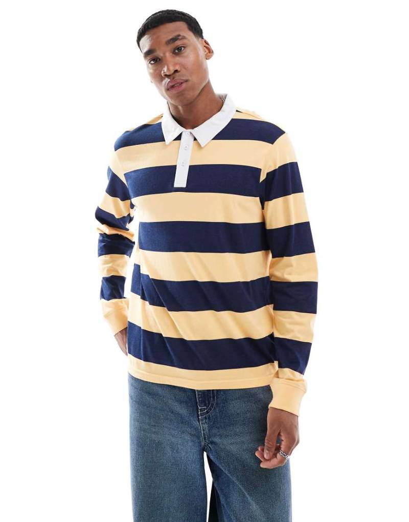 Another Influence - Langärmliges Rugby-Oberteil mit bunten Streifen von Another Influence