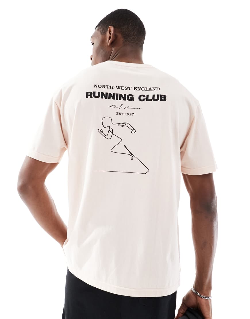 Another Influence - Oversize-T-Shirt in Rosé mit Sport-Print-Rosa von Another Influence