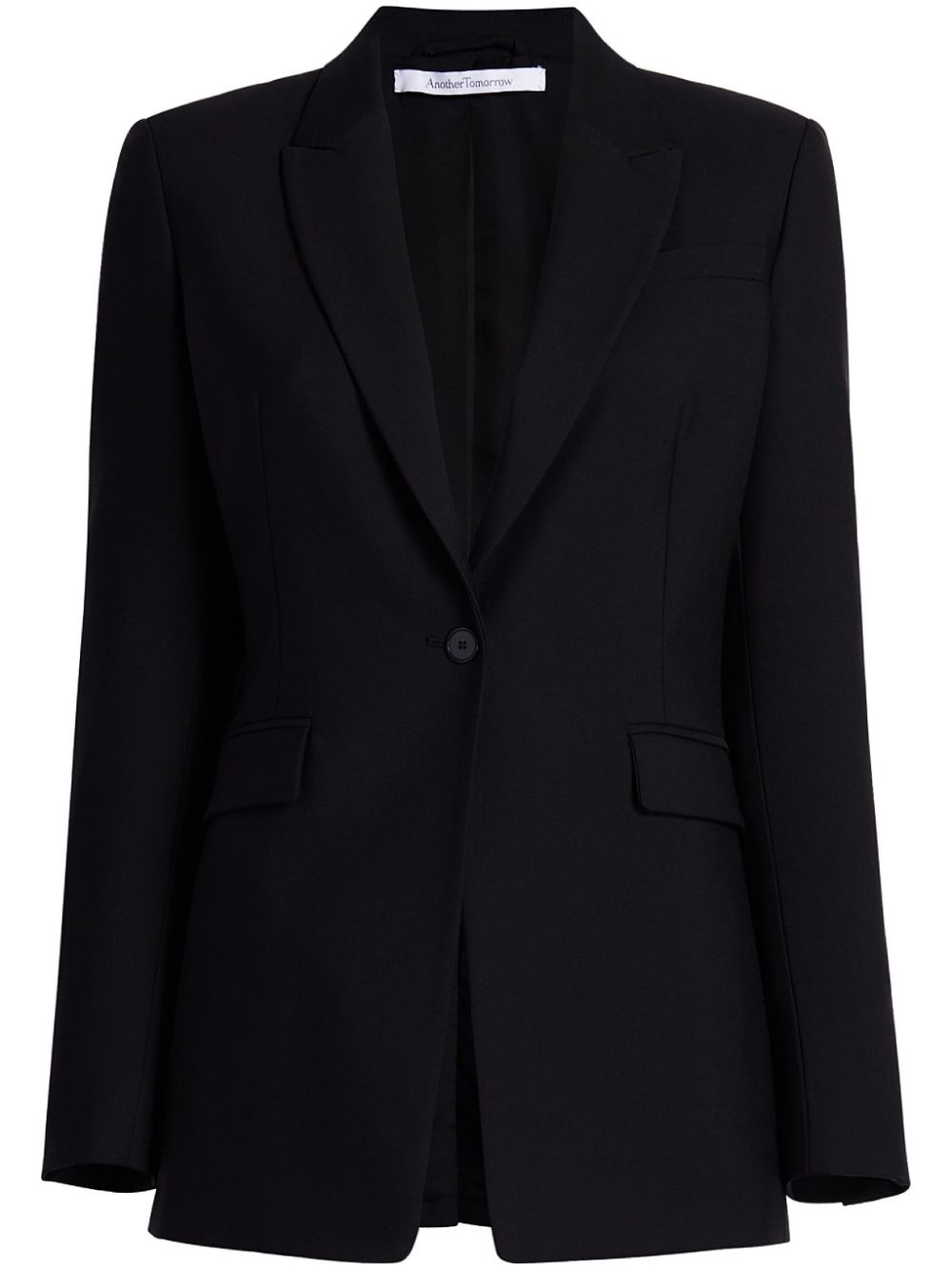 Another Tomorrow Einreihiger Blazer - Schwarz von Another Tomorrow