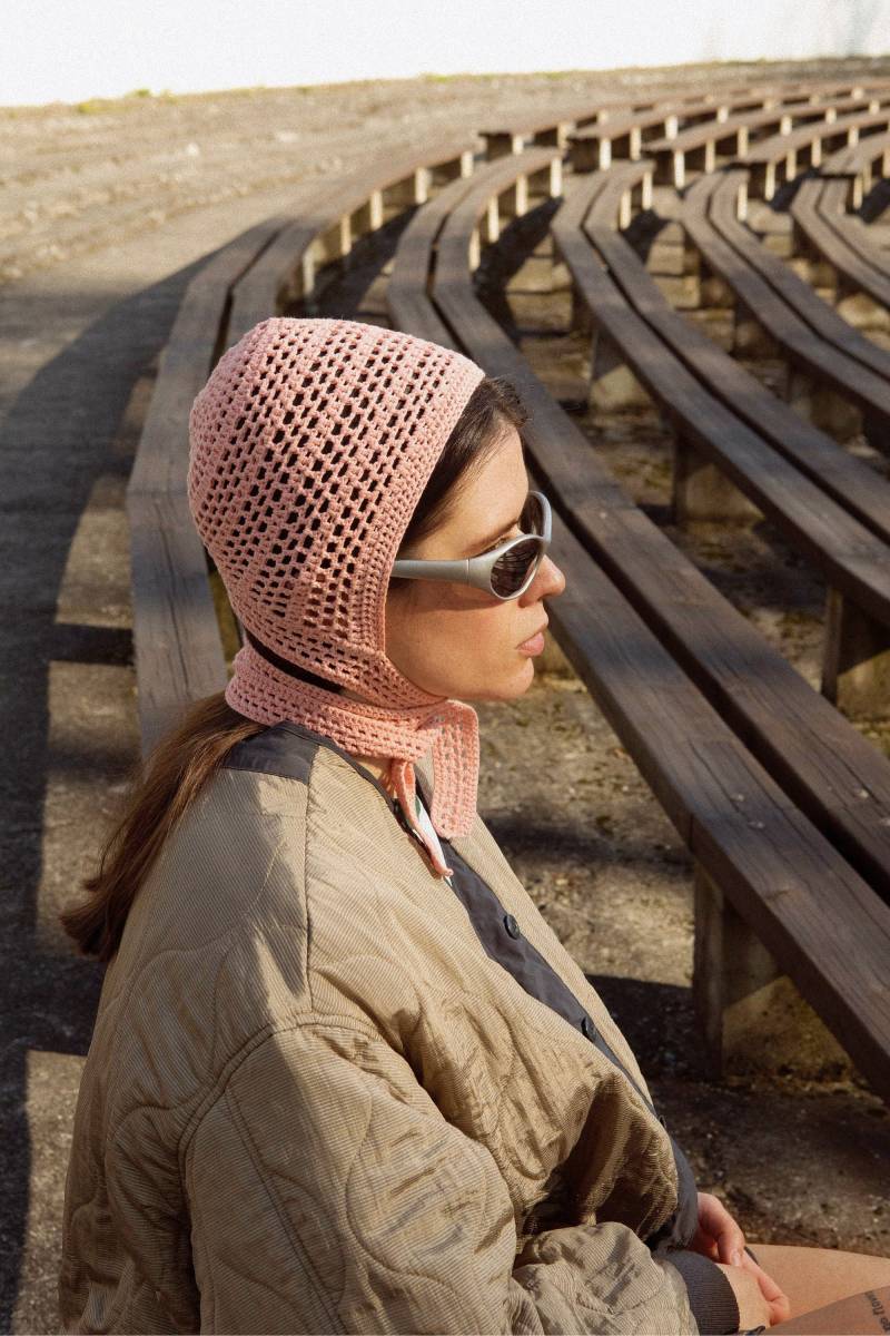 Gehäkelte Fliege Aus Baumwollnetz Für Erwachsene in Pfirsichflaum von AnotherHatBag