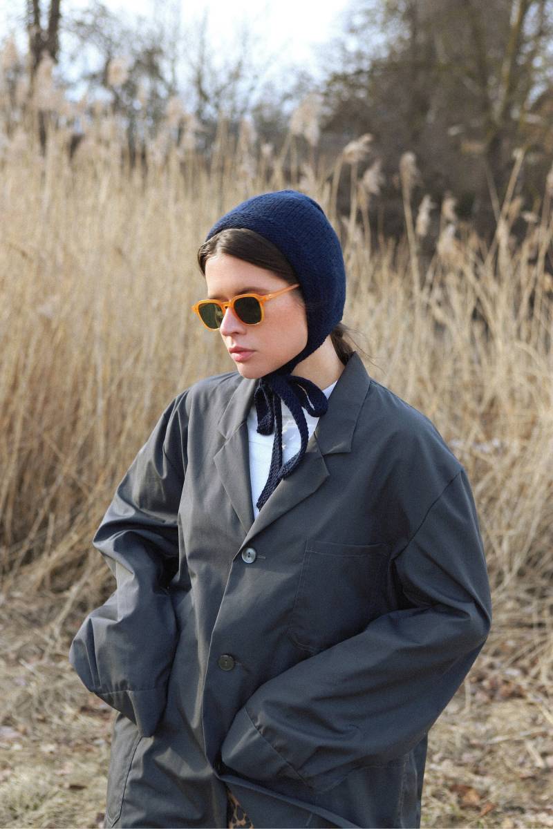 Handgestrickte Fliege Für Erwachsene in Marineblau von AnotherHatBag