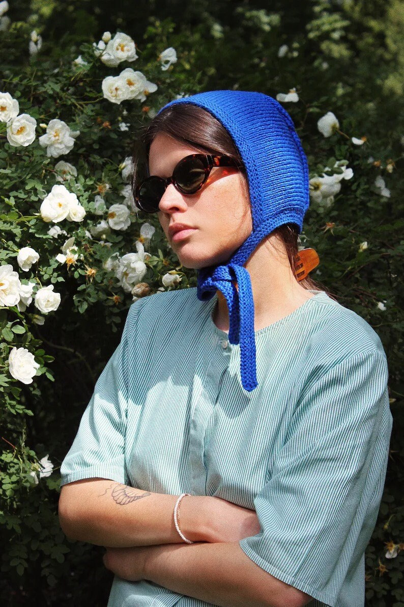 Handgestrickte Fliege Für Erwachsene in Blau von AnotherHatBag