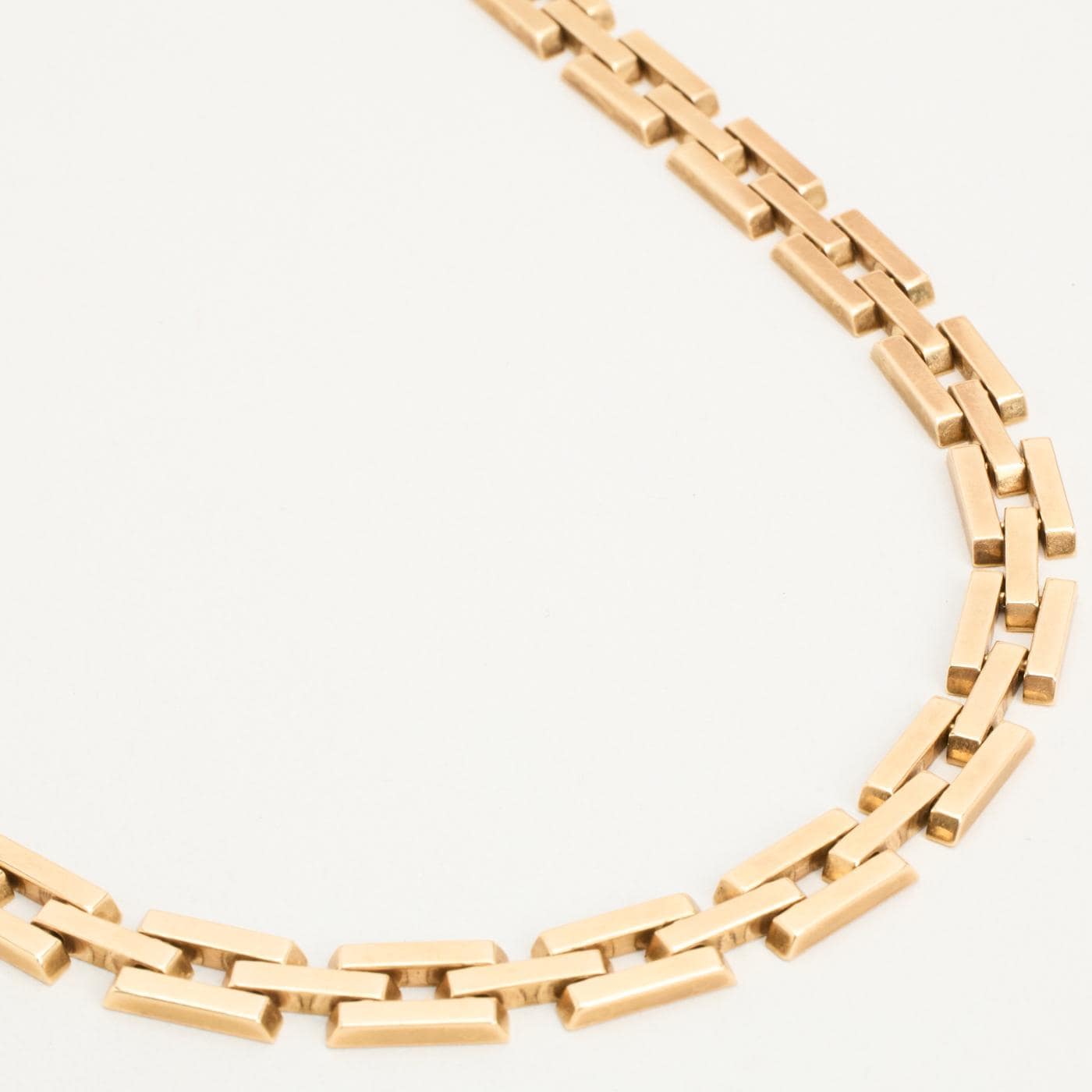 Block-Halskette Aus 585 Gold, 44 cm | Echtes Gold Prämie von AnothersLegacy