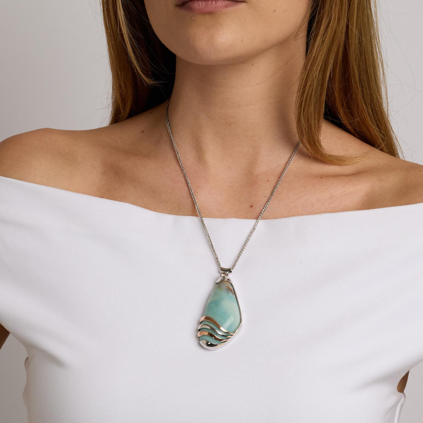 Halskette Mit Diamant in 14K Gold, 50cm | Massiv Gold Prämie von AnothersLegacy