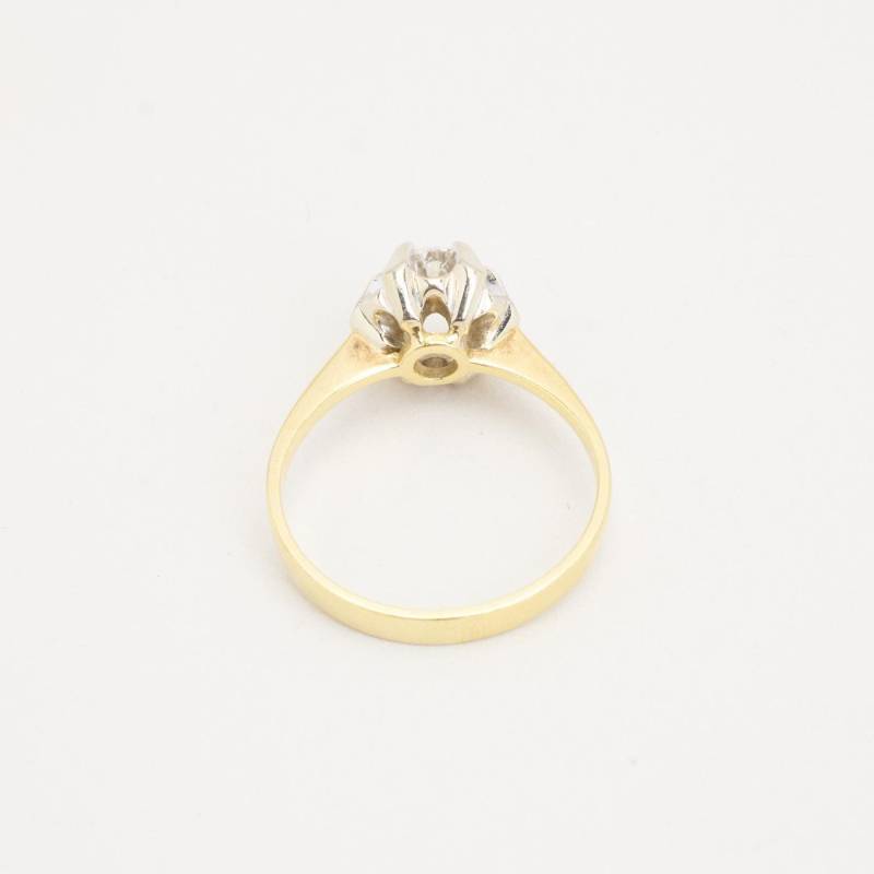Ring Mit Diamant | 0, 75 Ct in 14K Gold Und Weißgold Gr. 8 von AnothersLegacy