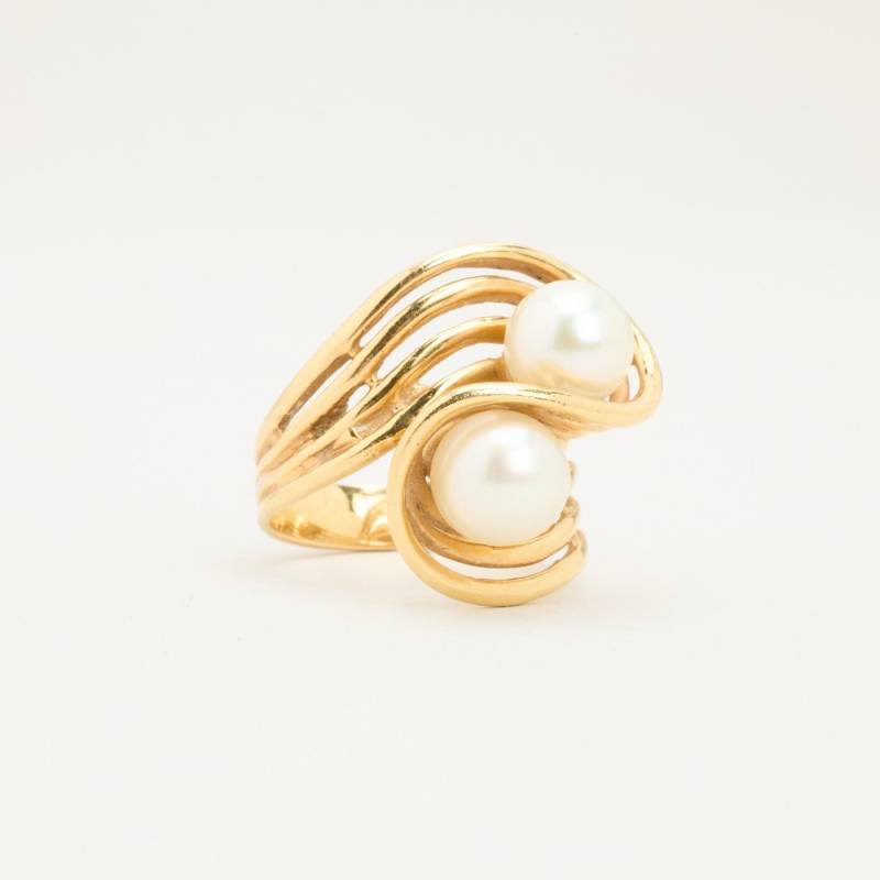 Ring Mit Perle in 14K Gold Gr. 5 | Massiv Minimalistisch von AnothersLegacy
