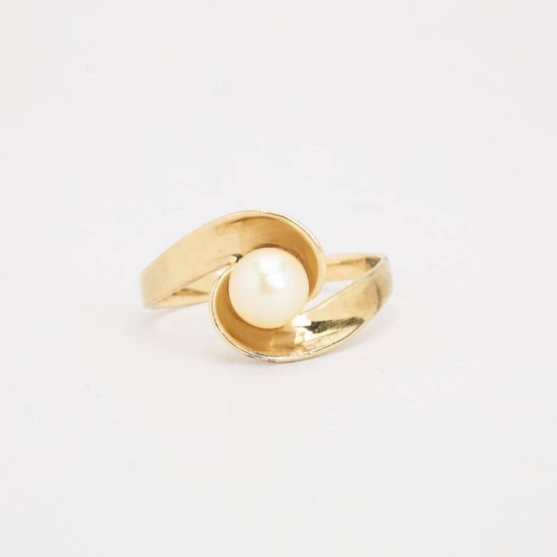 Ring Mit Perle in 14K Gold Gr. 7 | Echtes von AnothersLegacy