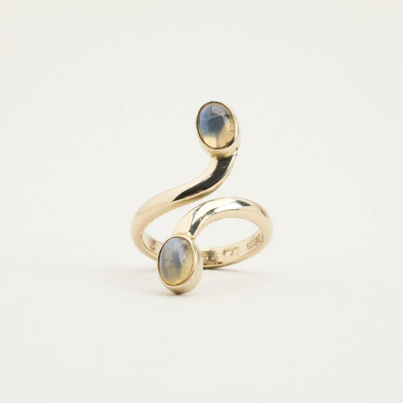 Ring Mit Und Mondstein in 333Er Weißgold Gr.6 | Echte von AnothersLegacy