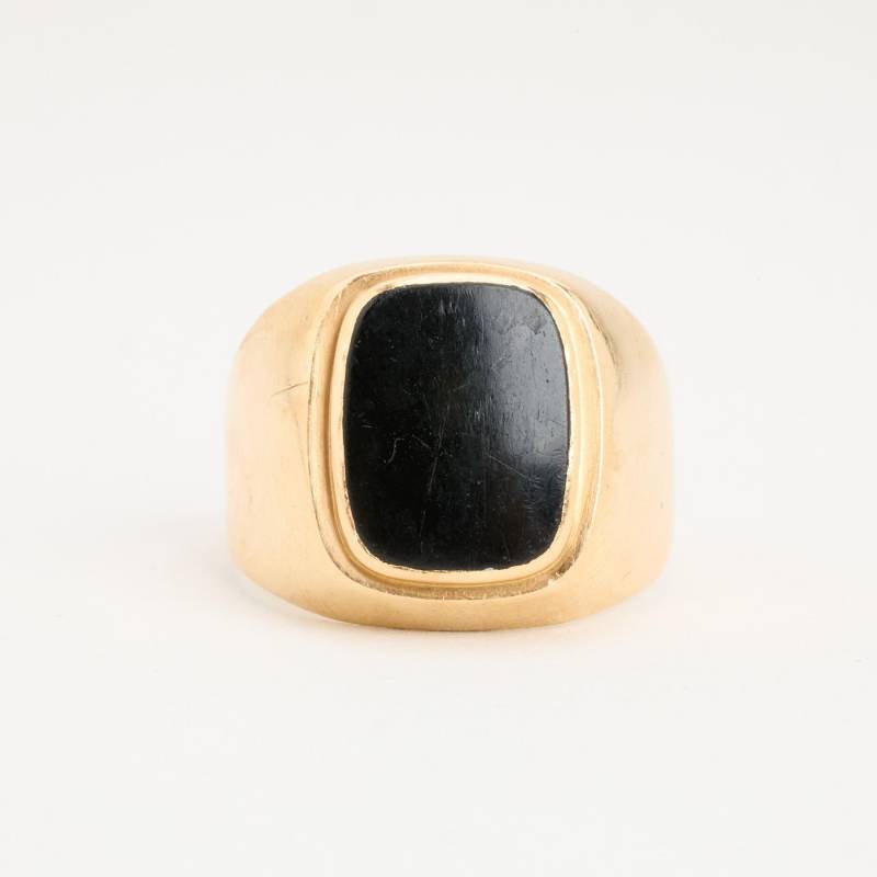 Ring Mit Und Onyx in 14K Gold Gr. 9 | Echtes von AnothersLegacy