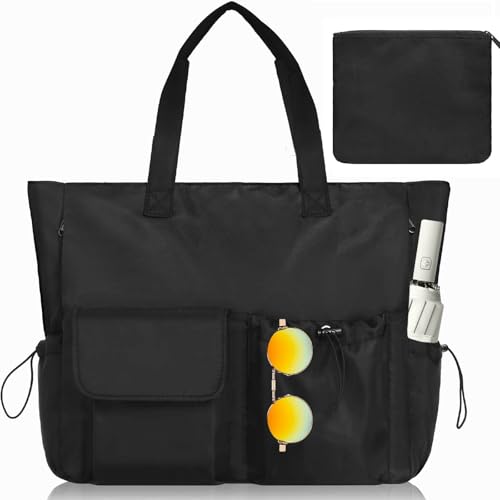 Strandtasche XXL Familie, Handtasche Damen Große Wasserdichte Strandtasche mit Reißverschluss,Faltbare Badetasche Damen Reisetasche Beach Tote Bag Shopper Damen für Strand, Pool, Reisen Fitnessstudio Strandtasche XXL Familie, Handtasche Damen Große Wasserdichte Strandtasche mit Reißverschluss,Faltbare Badetasche Damen Reisetasche Beach Tote Bag Shopper Damen für Strand, Pool, Reisen Fitnessstudio von Anpumoony