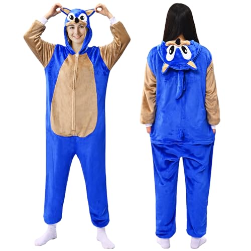 Ansamy Pyjamas Onesies Cosplay Erwachsene Tiere Halloween Kostüm Kleid Loungewear 148cm-188cm Körpergröße (Herren, Damen, Unisex) von Ansamy