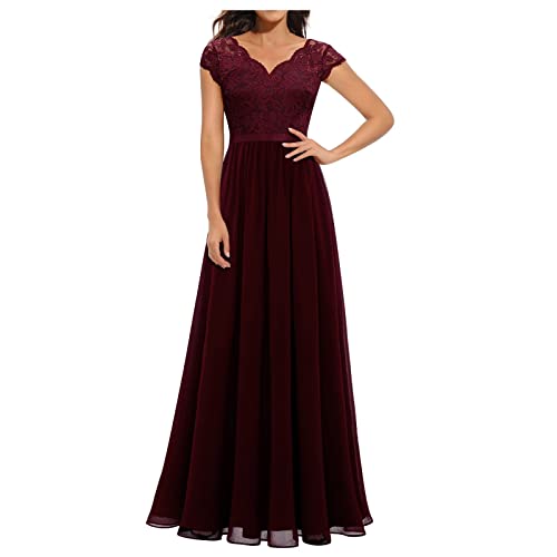 Abendkleider Elegant Für Hochzeit Festliche Kleid Hochzeitsgast Damen Lang Chiffon Abendkleid Spitze A Linie Ballkleid Frauen V Ausschnitt Partykleid Hohe Taille Brautjungfernkleider Abendkleider Elegant Für Hochzeit Festliche Kleid Hochzeitsgast Damen Lang Chiffon Abendkleid Spitze A Linie Ballkleid Frauen V Ausschnitt Partykleid Hohe Taille Brautjungfernkleider von Ansenesna