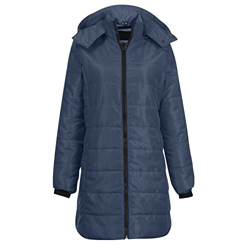 Ansenesna Daunenjacke Damen Mit Kapuze Elegant Daunen Steppjacke Frauen Reißverschluss Winter Warm Puffer Ubergangsjacke von Ansenesna