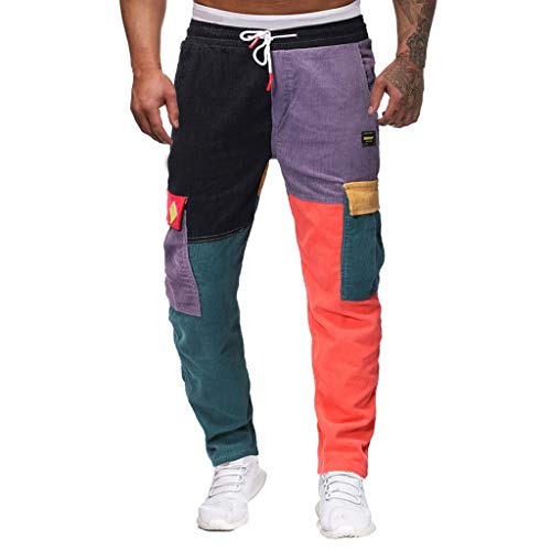 Ansenesna Herren Hose Cord Mit Seitentaschen Cargohose Männer Gummizug mit Drawstring Lang Hosen Viele Taschen Gummibund Freizeithose Ansenesna Herren Hose Cord Mit Seitentaschen Cargohose Männer Gummizug mit Drawstring Lang Hosen Viele Taschen Gummibund Freizeithose von Ansenesna