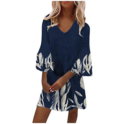 Ansenesna Italienische Kleider Damen Trompetenärmel Tunika Kleid Sommer A Linie Leichte Sommerkleider mit Ärmel Damen Boho-Kleid V Ausschnitt Kurzes Kleider Frauen Kurzarm Luftige Damenkleider Ansenesna Italienische Kleider Damen Trompetenärmel Tunika Kleid Sommer A Linie Leichte Sommerkleider mit Ärmel Damen Boho-Kleid V Ausschnitt Kurzes Kleider Frauen Kurzarm Luftige Damenkleider von Ansenesna