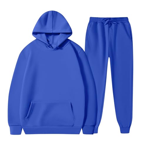 Ansenesna Jogginganzug Damen Herren Winter Baggy Zweiteiler Trainingsanzug Unisex Mit Kapuze Oversize Hosenanzug Sportlich Elegant 2 Teilig Hausanzug Frauen Männer Kuschelig Jogging Anzug von Ansenesna