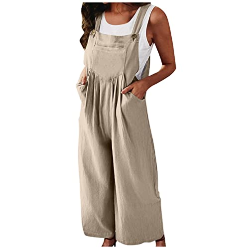 Ansenesna Latzhose Jumpsuit Damen Sommer Lang Elegant Weites Bein Overall Weite Träger Jumpsuits Onesie Frauen Leichte Dünn Overalls Baggy Einfarbig Playsuit Casual Ansenesna Latzhose Jumpsuit Damen Sommer Lang Elegant Weites Bein Overall Weite Träger Jumpsuits Onesie Frauen Leichte Dünn Overalls Baggy Einfarbig Playsuit Casual von Ansenesna