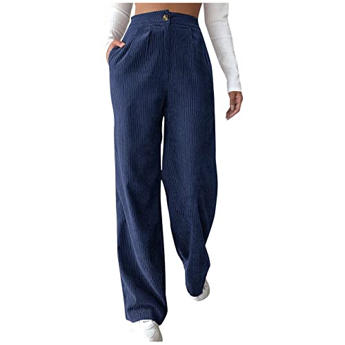 High Waist Cordhose Damen Weites Bein Hose Damen Cord Hohe Taille Weite Hosen Elegant Frauen Lang Einfarbig Hoher Bund Freizeithose Löcher Baggy Cordhose High Waist Cordhose Damen Weites Bein Hose Damen Cord Hohe Taille Weite Hosen Elegant Frauen Lang Einfarbig Hoher Bund Freizeithose Löcher Baggy Cordhose von Ansenesna