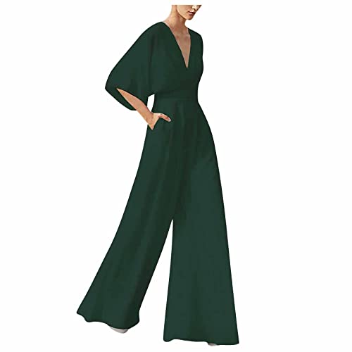 Hosenanzug Damen Festlich Hochzeit Jumpsuit Damen Elegant V Ausschnitt Jumpsuits Für Hochzeitsgäste Lang Weites Bein Overall Einteiler Frauen Kuschelig Rückenfrei Onesie Lange Beine Hosenanzug Damen Festlich Hochzeit Jumpsuit Damen Elegant V Ausschnitt Jumpsuits Für Hochzeitsgäste Lang Weites Bein Overall Einteiler Frauen Kuschelig Rückenfrei Onesie Lange Beine von Ansenesna