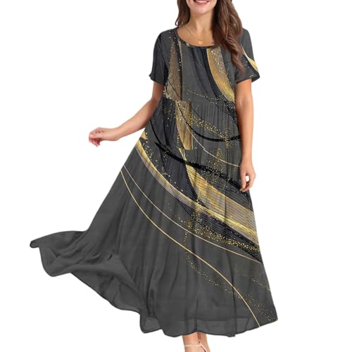 Maxikleider Damen Sommer mit Ärmel Elegante Kleider Damen Blumen Sommerkleider Leicht Und Luftig Kurzarm Sommerkleid Kleid Frauen A Linie Blumenkleid Locker Schwingen Damenkleider Maxikleider Damen Sommer mit Ärmel Elegante Kleider Damen Blumen Sommerkleider Leicht Und Luftig Kurzarm Sommerkleid Kleid Frauen A Linie Blumenkleid Locker Schwingen Damenkleider von Ansenesna