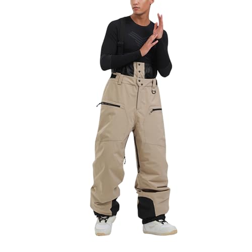 Skihose Herren Baggy Wasserdicht Snowboardhose Herren Mit Träger Hosenträger Skihose Für Männer Winter Warm Ski Hosen Lang Mit Latz Thermo Schneehose Latzhose Verstellbar Skihosen von Ansenesna