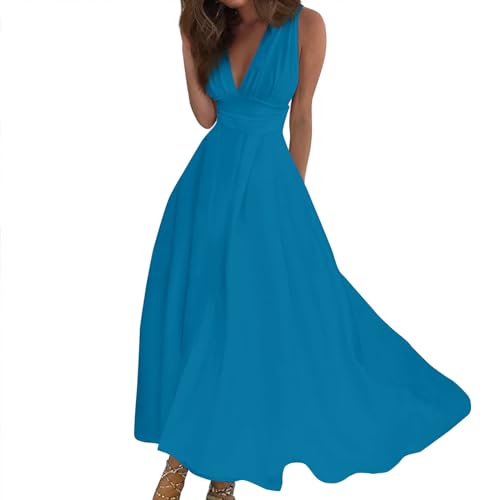 Sommerkleid Damen Lang Elegant Curvy Kleider Damen Sommer Blumen Schicke Maxikleider V Ausschnitt Tailliert Strandkleid Leicht Und Luftig Damenkleider Frauen A Linie Blumenkleid Sommerkleid Damen Lang Elegant Curvy Kleider Damen Sommer Blumen Schicke Maxikleider V Ausschnitt Tailliert Strandkleid Leicht Und Luftig Damenkleider Frauen A Linie Blumenkleid von Ansenesna