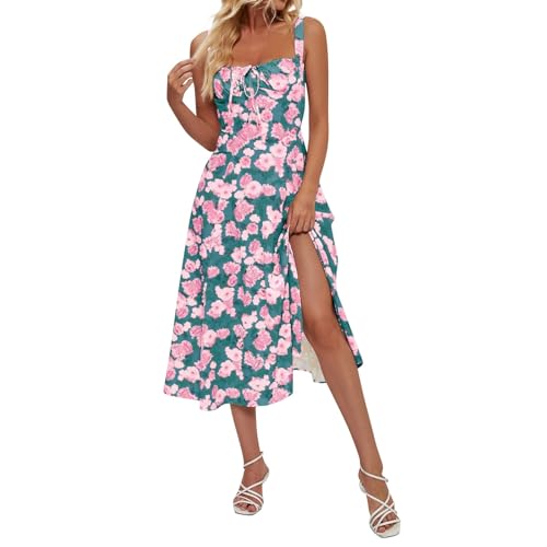 Sommerkleid Damen Midi Elegant Korsett Kleid Damen Sommer Blumen Kleider mit Schlitz Träger Sommerkleider Leicht Und Luftig Trägerkleid Frauen Rückenfrei Curvy Milkmaid Blumenkleid Sommerkleid Damen Midi Elegant Korsett Kleid Damen Sommer Blumen Kleider mit Schlitz Träger Sommerkleider Leicht Und Luftig Trägerkleid Frauen Rückenfrei Curvy Milkmaid Blumenkleid von Ansenesna