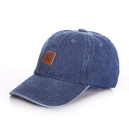 Anshili Junge Baseball Cap Mädchen Kappe Kinder Hut für Sommer (Dunkel Blau, 52 cm (3-7 Jahre alt)) von Anshili