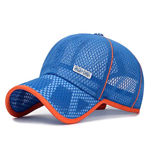 Anshili Kinder Junge Mesh Cap Baseball Cap atmungsaktive Mädchen Kappe für Sommer (Dunkel Blau) von Anshili