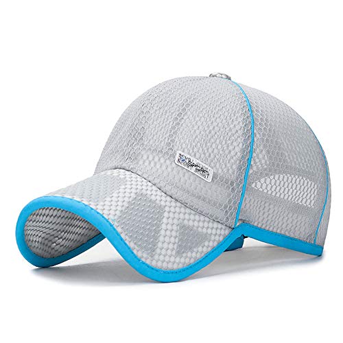 Anshili Kinder Junge Mesh Cap Baseball Cap atmungsaktive Mädchen Kappe für Sommer (Grau) von Anshili