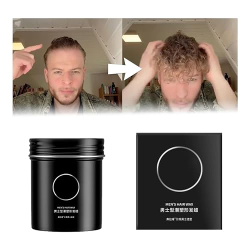 Men'S Refreshing Sculpting Pomade,Cream Pomade For Men,Matte Hair Product Men Strong Hold,Hold At Least 24 Hours Strong Hold,Strong Hold Pomade (Hair Wax) von Anshka