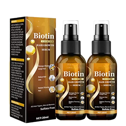 Re'Awaken Hair&Beard Serum Spray,Biotin Hair Growth Booster Serum,for Women & Men Hair Loss and Hair Regrowth,Reduce Hair Loss,Restore Thinning Hair (2pcs) von Anshka