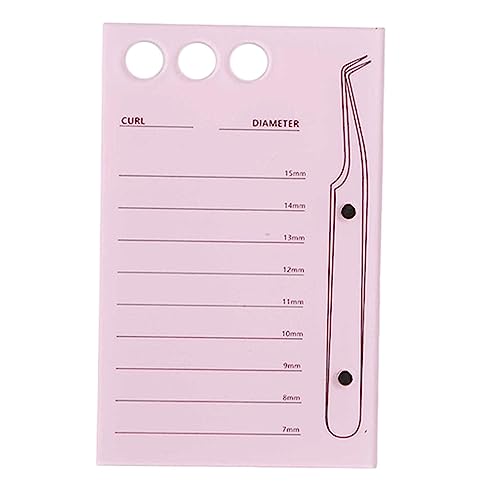 Acryl Wimpernverlängerung Augenwimpern Palettenwerkzeug, Pfropfen falsche Wimpern Organizer Verlängerung Pad Lash Tray Dichtung Kleber Halter, waschbar magnetische Saug-Pfropfung mit Skala (Pink) von Ansodo