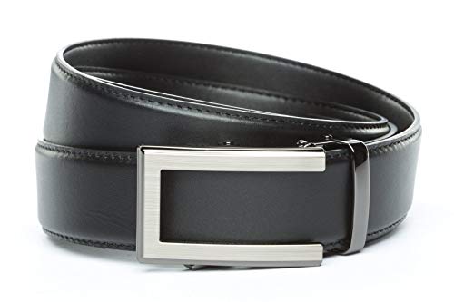 Anson Gürtel und Schnalle, 3,8 cm, traditionell, formelle Schnalle mit Ratschengurt - Schwarz - Anpassen: Bis Zu 50 Taille von Anson Belt & Buckle